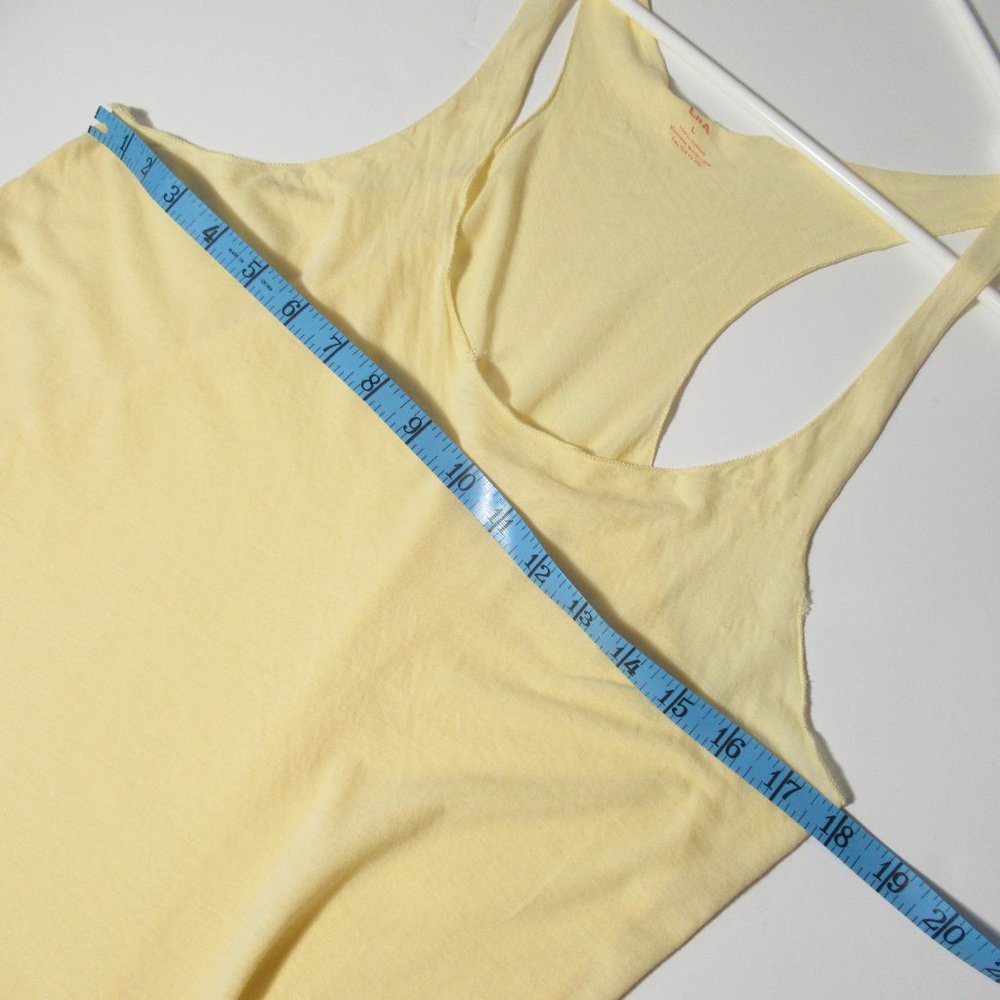LnA Raw Edge Razor Racerback Tank Yellow - Large - Picture 11 of 12